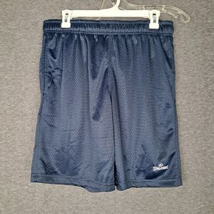 Spalding Navy Basketball Shorts Elastic Waist Men's Regular Large 8" Inseam NWT